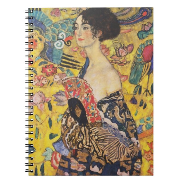 Cuaderno Gustav Klimt Lady Con Pintura De Estilo Art Nouvea (Frente)