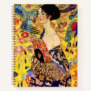 Cuaderno Gustav Klimt Lady con ventilador