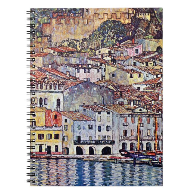 Cuaderno Gustav Klimt - Malcesine en el lago Garda Italia (Frente)