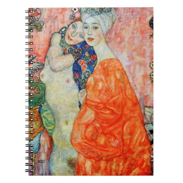 Cuaderno Gustav Klimt - Mujeres amigas (Frente)