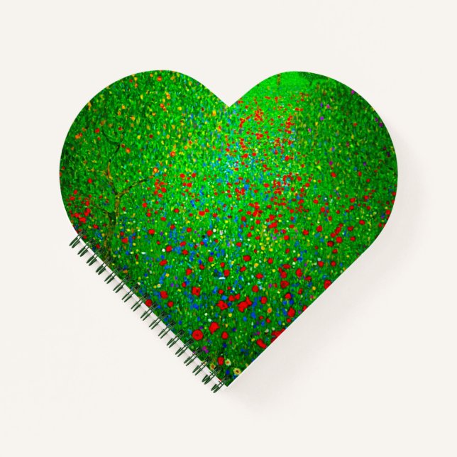 Cuaderno Gustav Klimt Poppy Field (Anverso)