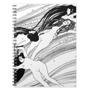 Cuaderno Gustav Klimt - Sangre de Pez Arte Japonés Surreali