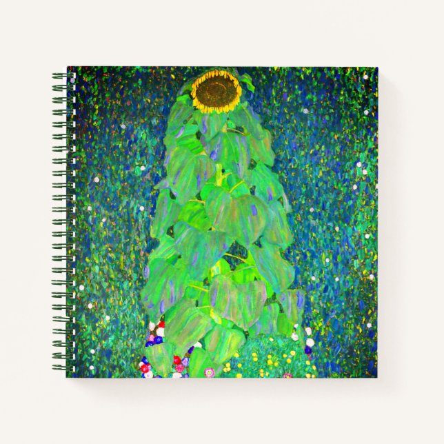 Cuaderno Gustav Klimt Sunflower (Anverso)