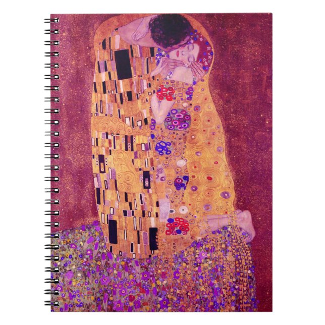 Cuaderno Gustav Klimt The Kiss Purple (Frente)