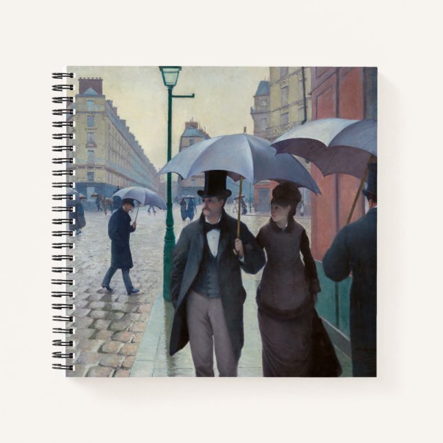Cuaderno Gustave Caillebotte - Calle de París; Día lluvioso (Anverso)