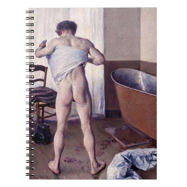 Cuaderno Gustave Caillebotte - Hombre en su baño (Frente)