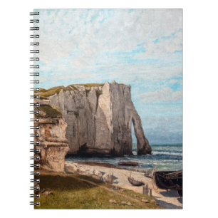 Cuaderno Gustave Courbet - Acantilados en Etretat después d