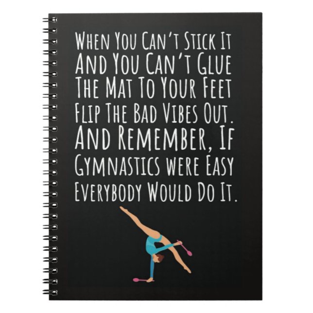 Cuaderno Gymnastics Gift Ideas Sport Girls Women Acrobatics (Frente)