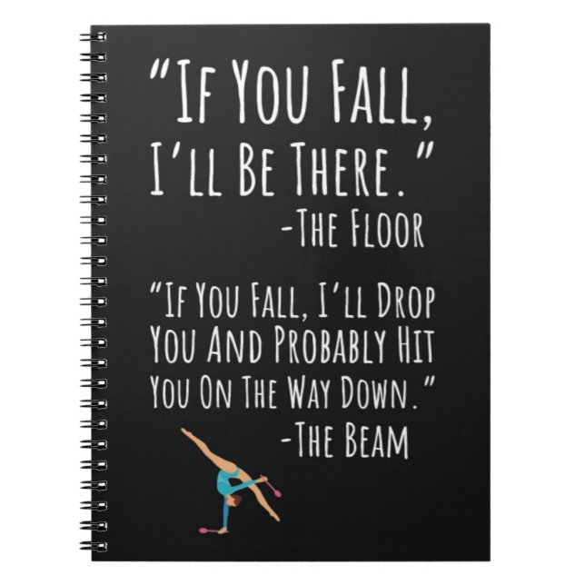 Cuaderno Gymnastics Gifts Sport Women Beam Girl Acrobats (Frente)