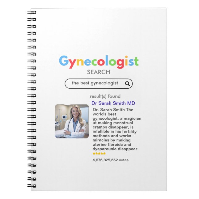 Cuaderno gynecologist BEST search Google INTERNET (Frente)