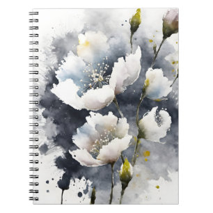 Cuaderno Gypsophila - Flores de acuarela