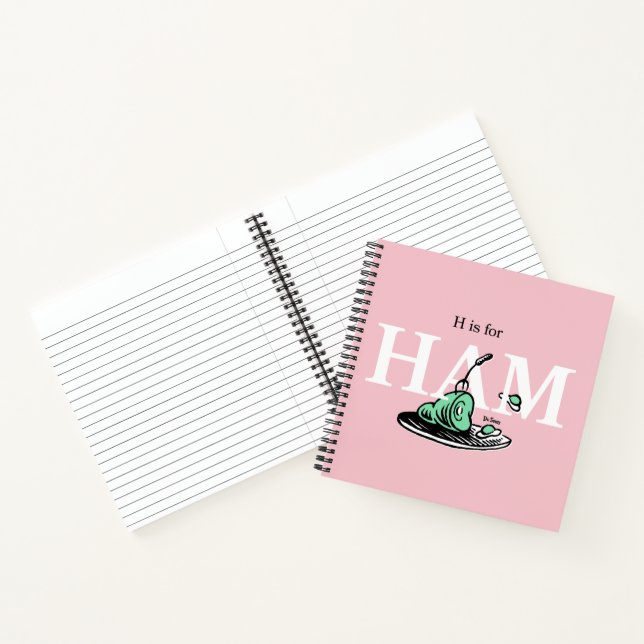 Cuaderno "H es para HAM" | Diseño de alfabeto (Interior)
