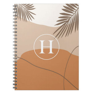 Cuaderno H - Letra monográfica inicial H Diseño abstracto
