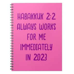 Cuaderno Hab. 2:2 Siempre Funciona Para Mí Inmediatamente E
