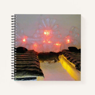 Cuaderno Habitación Eagle en Hotel de Glace, Quebec, Canadá