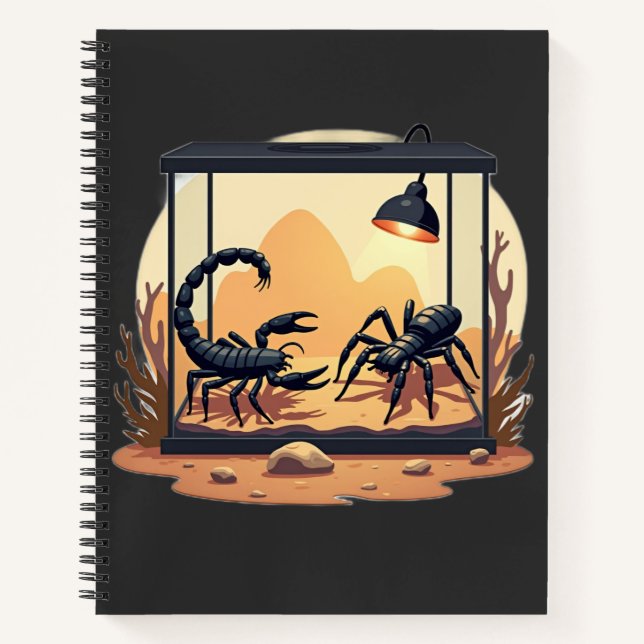 Cuaderno Hábitat de terrario de escorpión (Anverso)