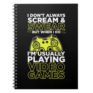 Cuaderno Habitualmente Estoy Jugando Videojuegos