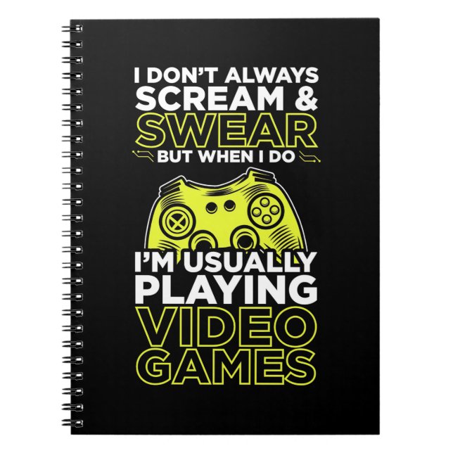 Cuaderno Habitualmente Estoy Jugando Videojuegos (Frente)
