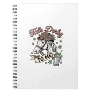 Cuaderno Habla Derby Conmigo Caballo Mint Julep Camiseta Vi