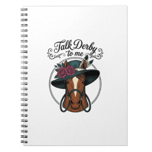 Cuaderno Habla Derby Conmigo Diseño de Sombrero de Caballo