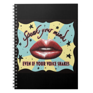 Cuaderno Habla tu mente, vota, activista