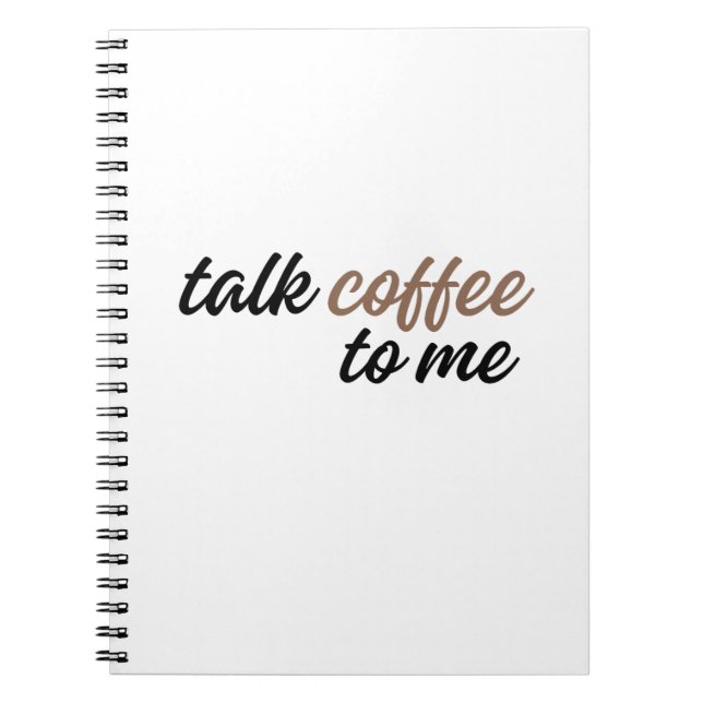 Cuaderno háblame de café (Frente)