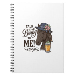 Cuaderno Háblame de Derby Camiseta de grabado vintage de ca
