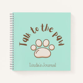 Cuaderno Hablar con la pata ilustró un gato de la minoría m