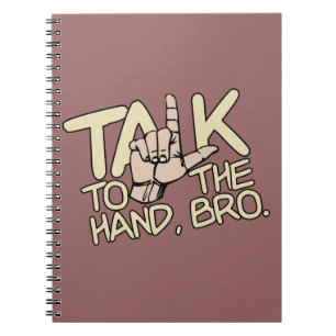 Cuaderno Hable con el bloc de notas del personalizado manua