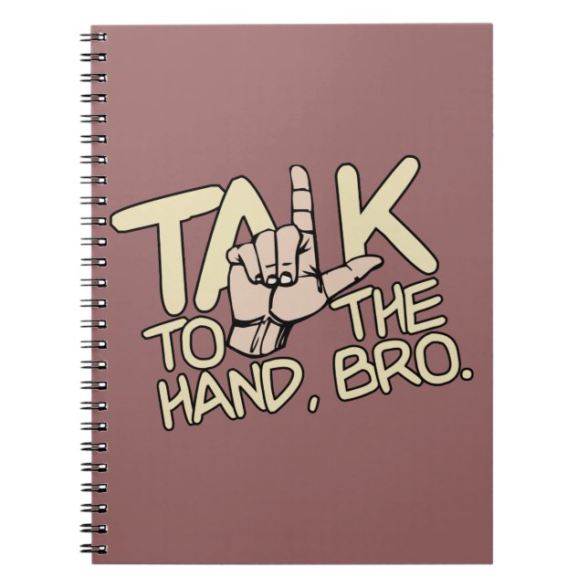 Cuaderno Hable con el bloc de notas del personalizado manua (Frente)