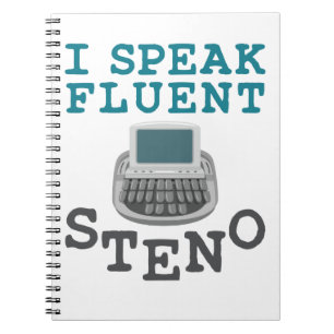 Cuaderno Hablo con fluidez Steno Reportero del Tribunal