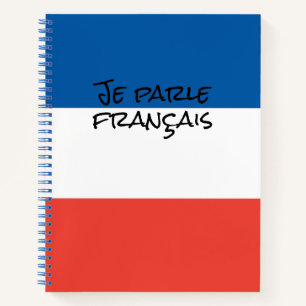 Cuaderno Hablo Francés con Colores de la Bandera de Francia