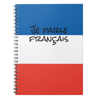 Cuaderno Hablo francés con el idioma de los colores de la b