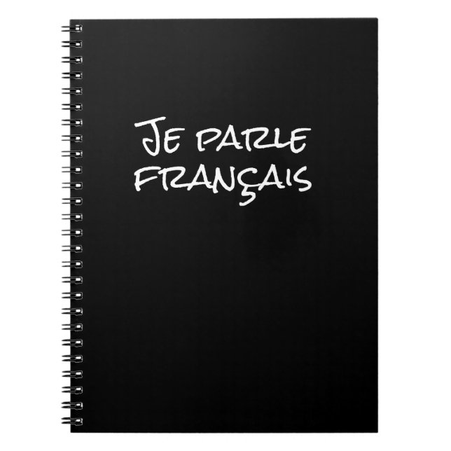Cuaderno Hablo vocabulario de aprendizaje de francés (Frente)