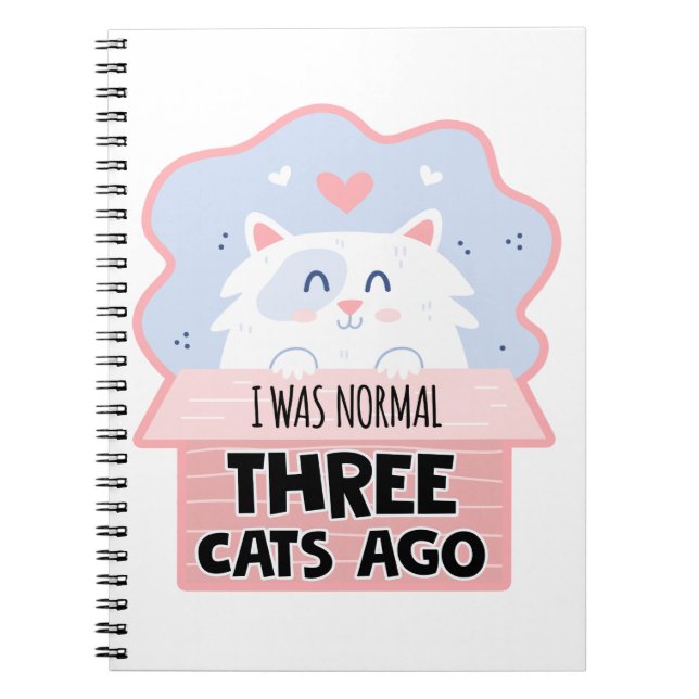 Cuaderno Hace Tres Gatos Era Normal (Frente)