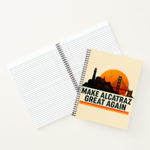 Cuaderno Hacer a Alcatraz grande de nuevo divertido