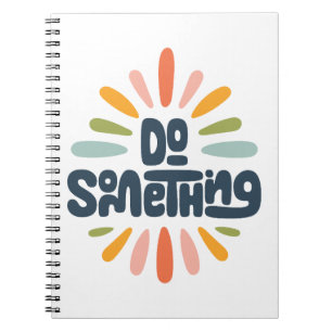 Cuaderno Hacer algo para el bloc de notas en espiral