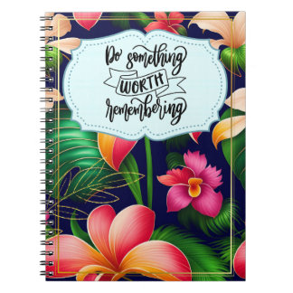 Cuaderno Hacer algo que valga la pena recordar el bloc de n