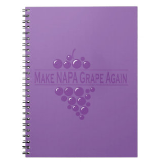 Cuaderno Hacer de nuevo la uva de Napa