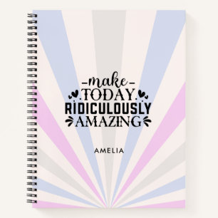 Cuaderno Hacer hoy un monograma ridículamente asombroso