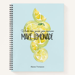 Cuaderno Hacer la limonada personalizada inspiradora
