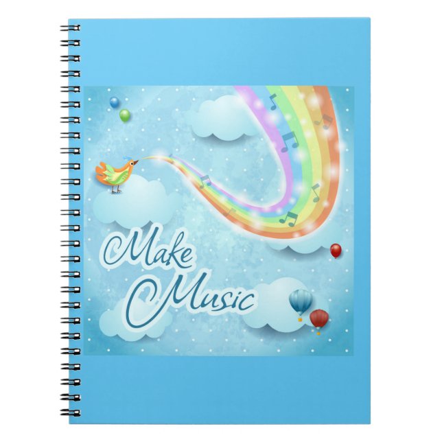 Cuaderno Hacer música, arte digital (Frente)