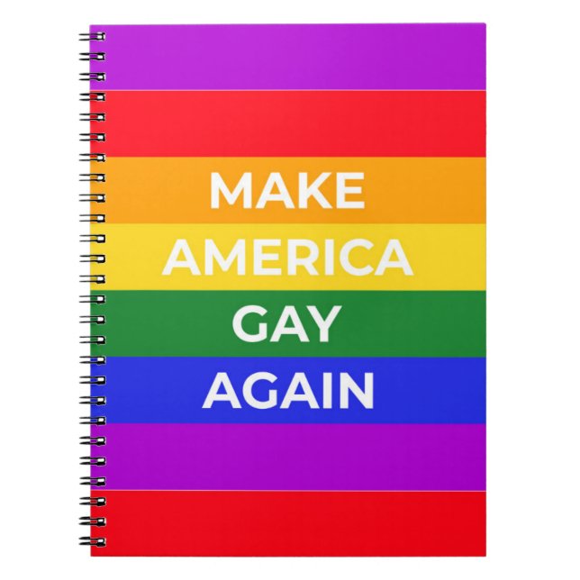 Cuaderno Hacer que Estados Unidos vuelva a ser gay (Frente)