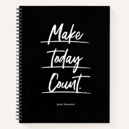 Cuaderno Hacer que hoy cuente Personalizado de presupuesto 