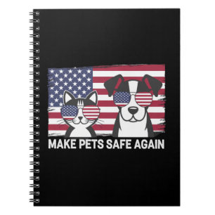 Cuaderno Hacer que las Mascotas sean Seguras de Nuevo Trump