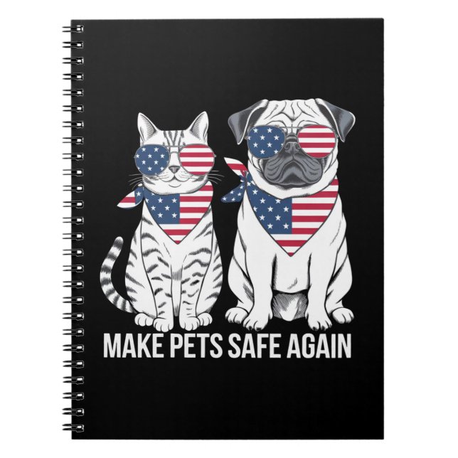 Cuaderno Hacer que los Mascotas vuelvan a estar seguros Tru (Frente)