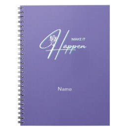 Cuaderno Hacer que ocurra el diseño de citas motivacionales