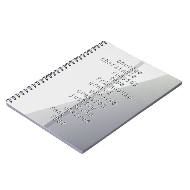 Cuaderno ¿Hacer su nombre o mensaje con las palabras cruzad (Lado Izquierdo)