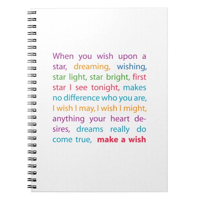 Cuaderno Hacer un deseo (Frente)