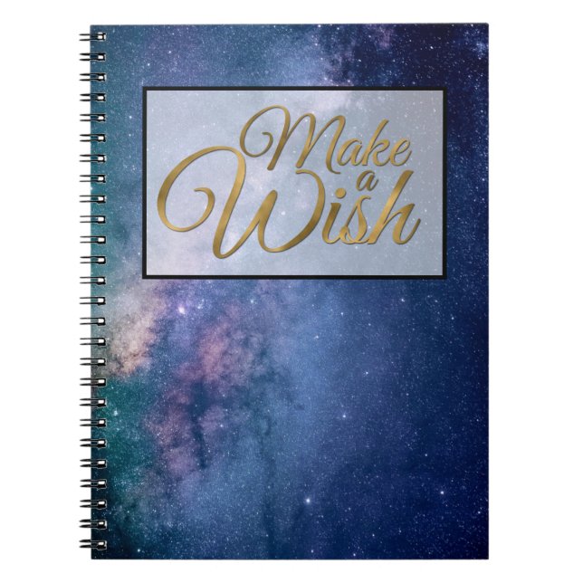 Cuaderno Hacer un deseo de astronomía (Frente)